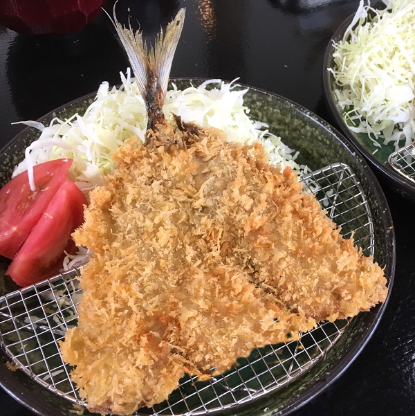 アジフライ　盛り付け