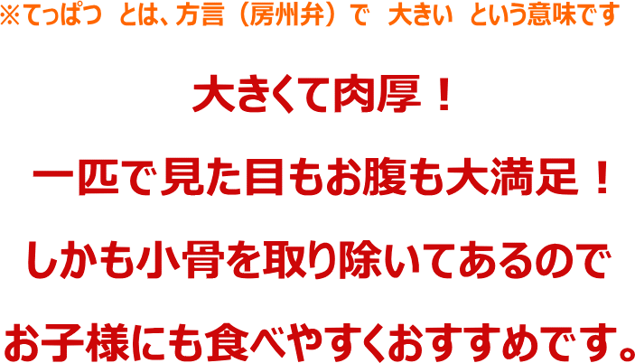 大きくて肉厚