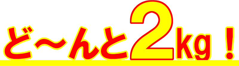 ど～んと2kg！
